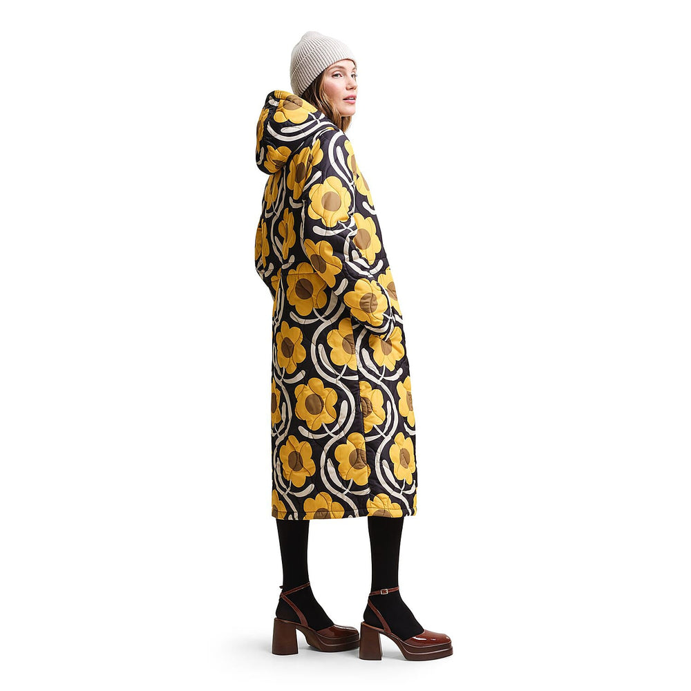 REGATTA Orla Kiely Longline Waterproof Jacket (Size 8) - Yellow
