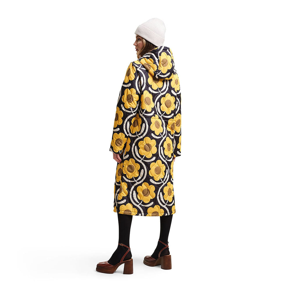REGATTA Orla Kiely Longline Waterproof Jacket (Size 8) - Yellow