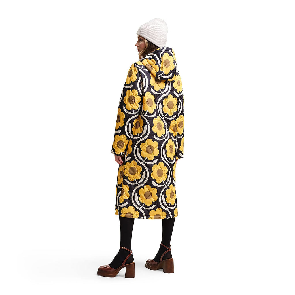 REGATTA Orla Kiely Longline Waterproof Jacket (Size 8) - Yellow