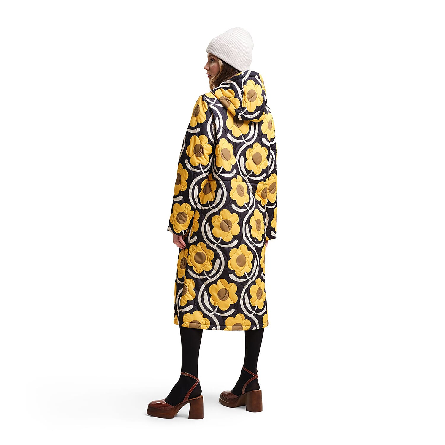 REGATTA Orla Kiely Longline Waterproof Jacket (Size 8) - Yellow