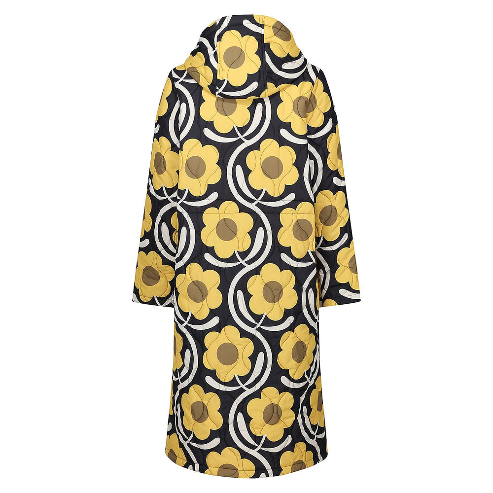 REGATTA Orla Kiely Longline Waterproof Jacket (Size 8) - Yellow