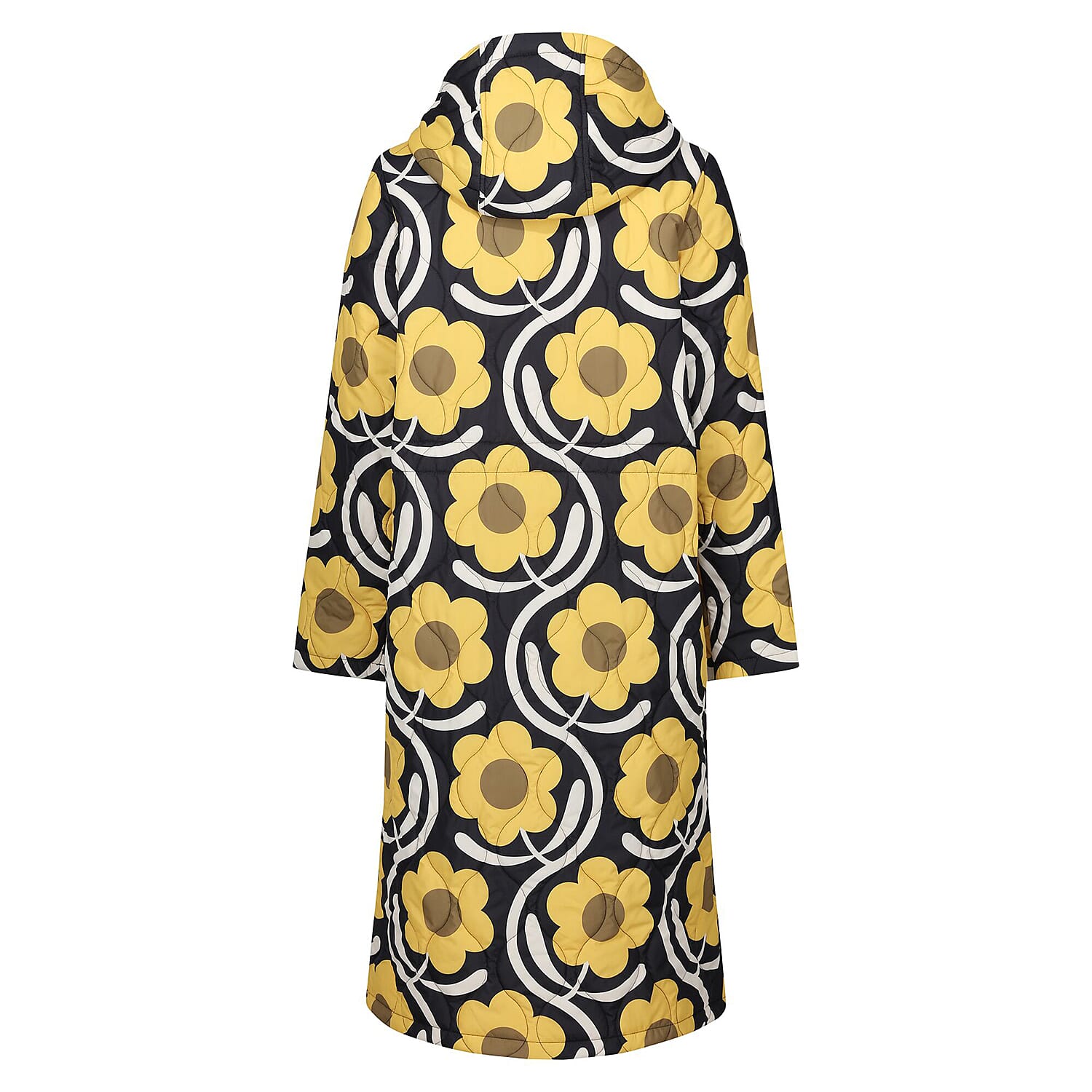 REGATTA Orla Kiely Longline Waterproof Jacket (Size 8) - Yellow