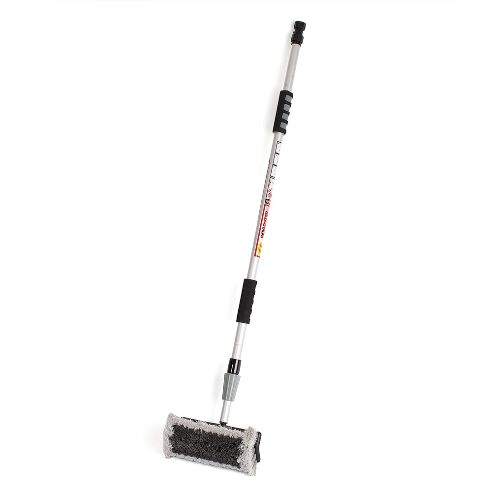 2m Extendable Telescopic Water Fed Soft Wash Brush - Grey - Cars, Vans, Conservatory, Windows, Caravans