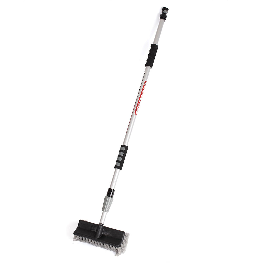 2m Extendable Telescopic Water Fed Soft Wash Brush - Grey - Cars, Vans, Conservatory, Windows, Caravans