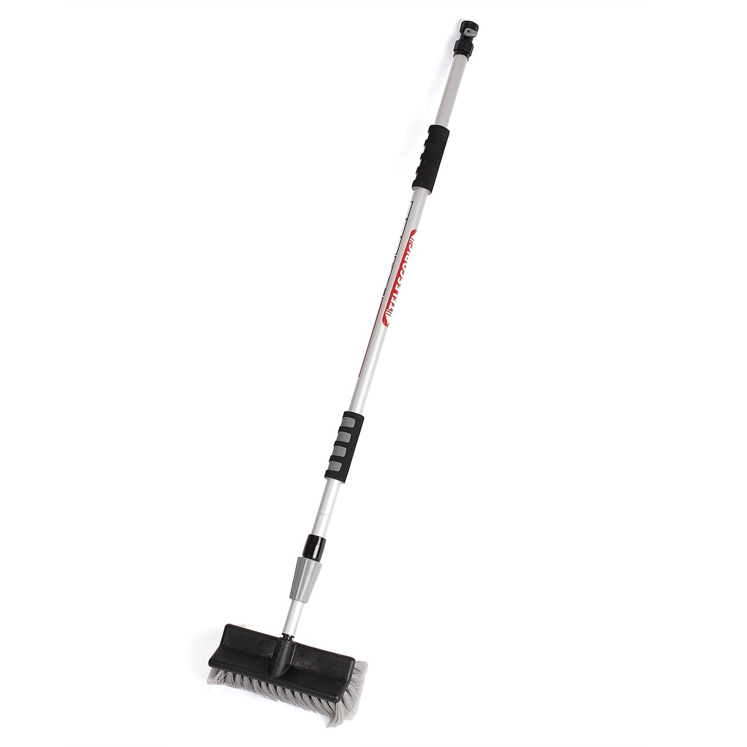 2m Extendable Telescopic Water Fed Soft Wash Brush - Grey - Cars, Vans, Conservatory, Windows, Caravans