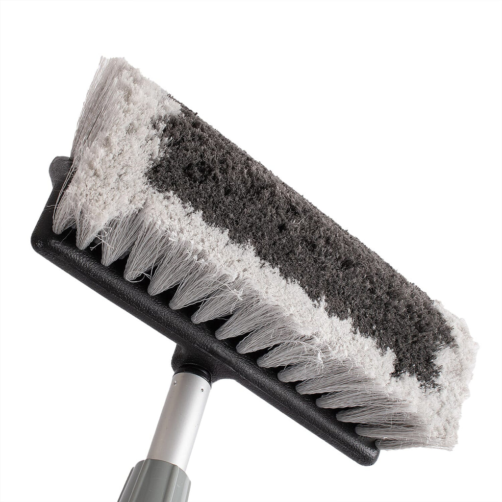 2m Extendable Telescopic Water Fed Soft Wash Brush - Grey - Cars, Vans, Conservatory, Windows, Caravans