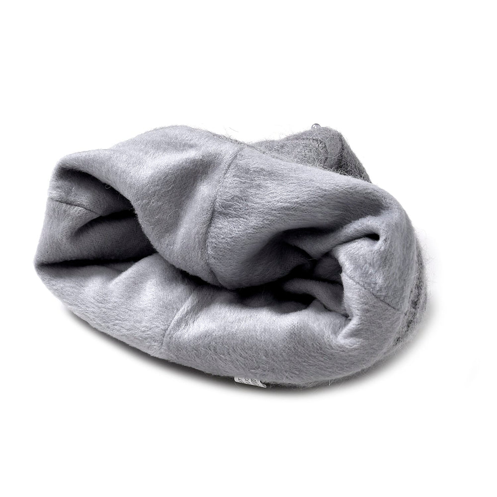 Timeless Pearl-Adorned super Cozy Fashion Beret - Grey