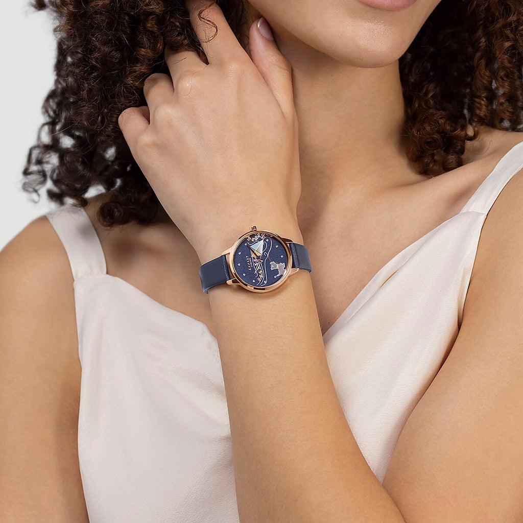 Radley Responsible Quartz Movt. 3ATM WR Ladies Watch with Blue Colour Leather Strap