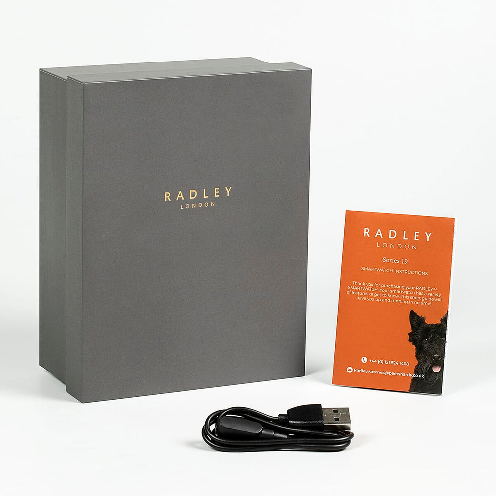 Radley Automatic Ladies Smart Calling Watch in Silicone - 7 Days Battery Life - Light Blue