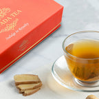 Hand Crafted Rajwada Tea Gift Box - 3 x 15 (2g- Tea Bag) - 45 Tea Bags 1) Wild Smoked Tea with Turmeric & Black Pepper 2) Wild Green Tea with Cinnamon & Ginger 3) Wild Black Tea