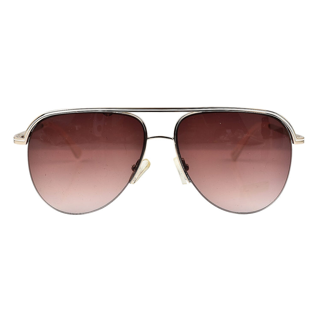 Rampage Aviator with White Tips & Lenses - Brown