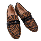 Ravel Tan Zebra-Print Luis Loafers (Size 6)