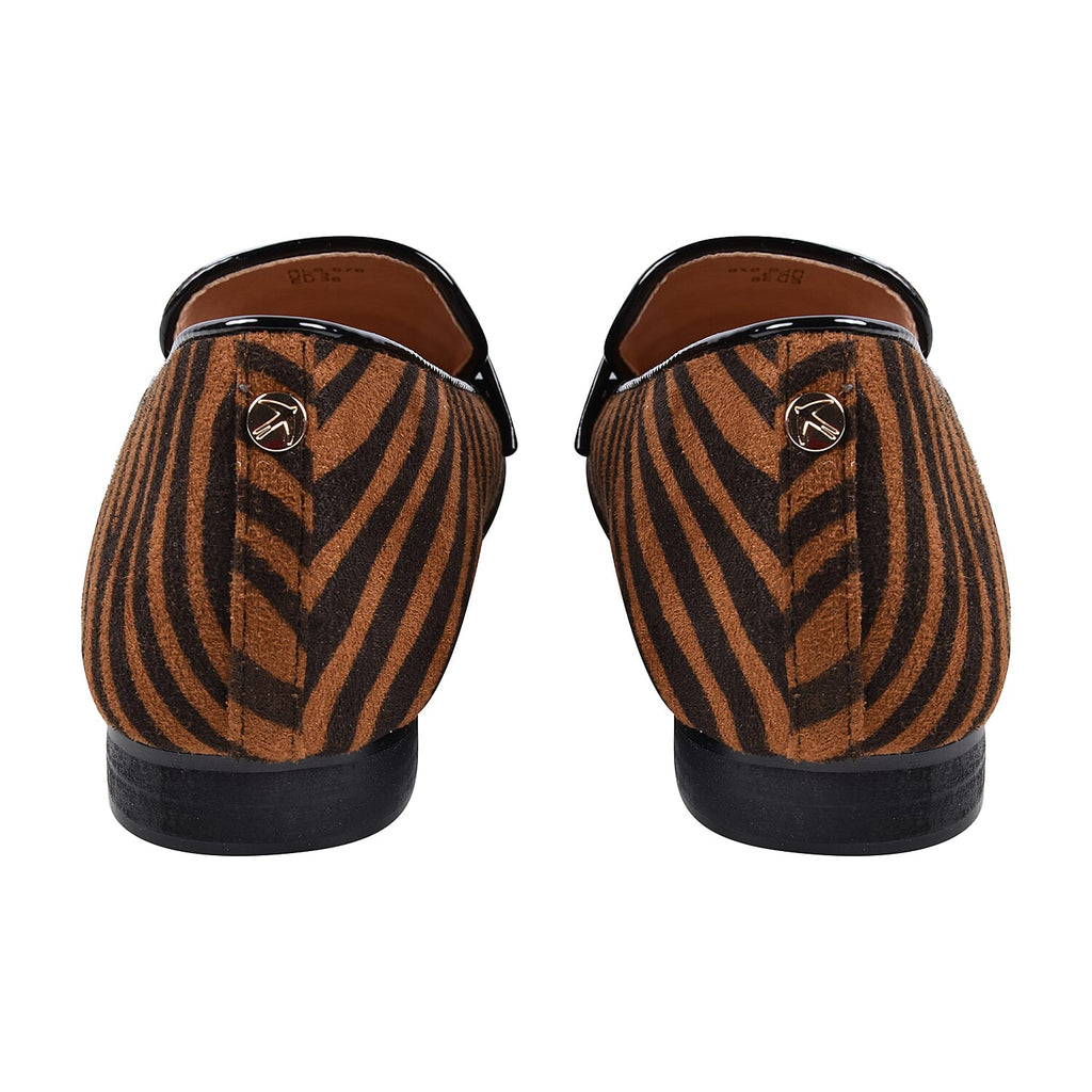 Ravel Tan Zebra-Print Luis Loafers (Size 6)