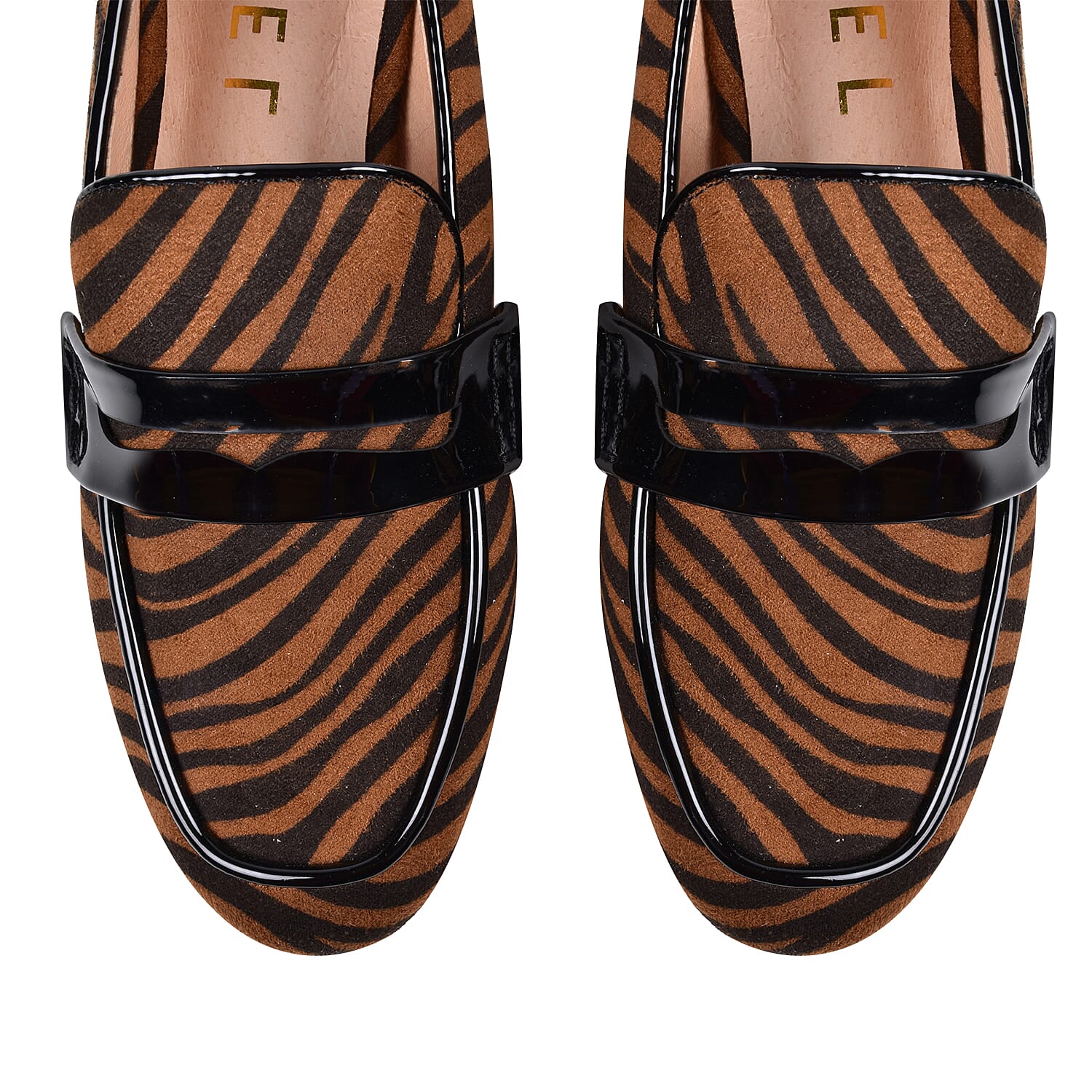 Ravel Tan Zebra-Print Luis Loafers (Size 6)