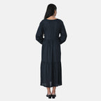 BRAND NEW LAUNCH - Sukriti Boho Floral Embroidered Dress (Size S) - Black - Red
