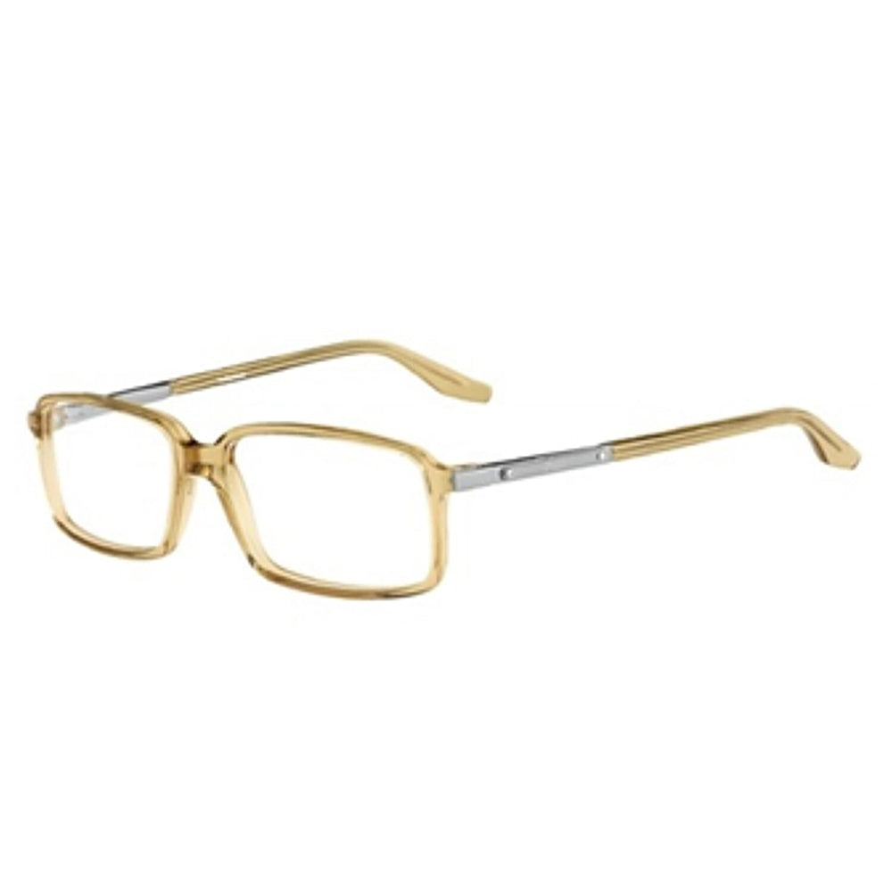 Ralph Lauren Polo Rectangular Transparent Reader Glasses with Metal Logo (Power 3) - Champagne