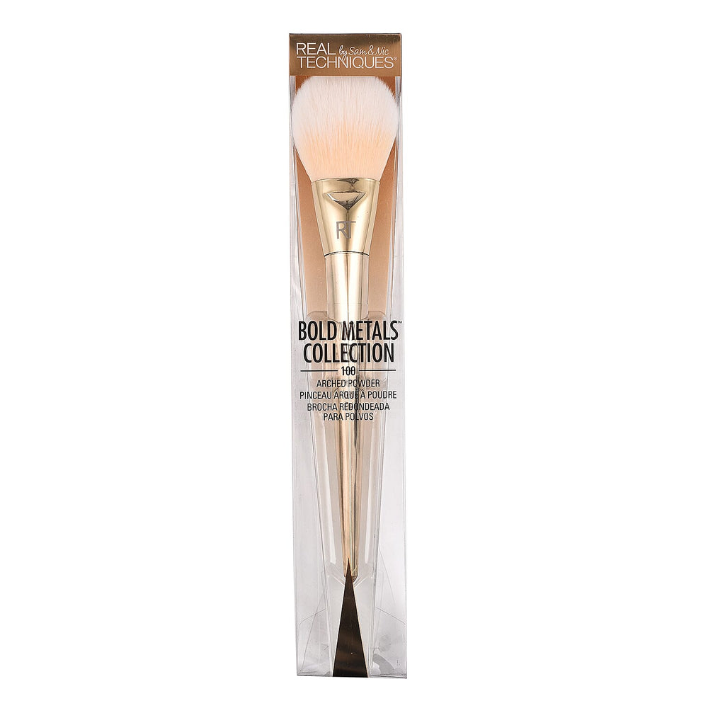 Real Techniques- Bold Metals Collection 100 Arched Powder Brush