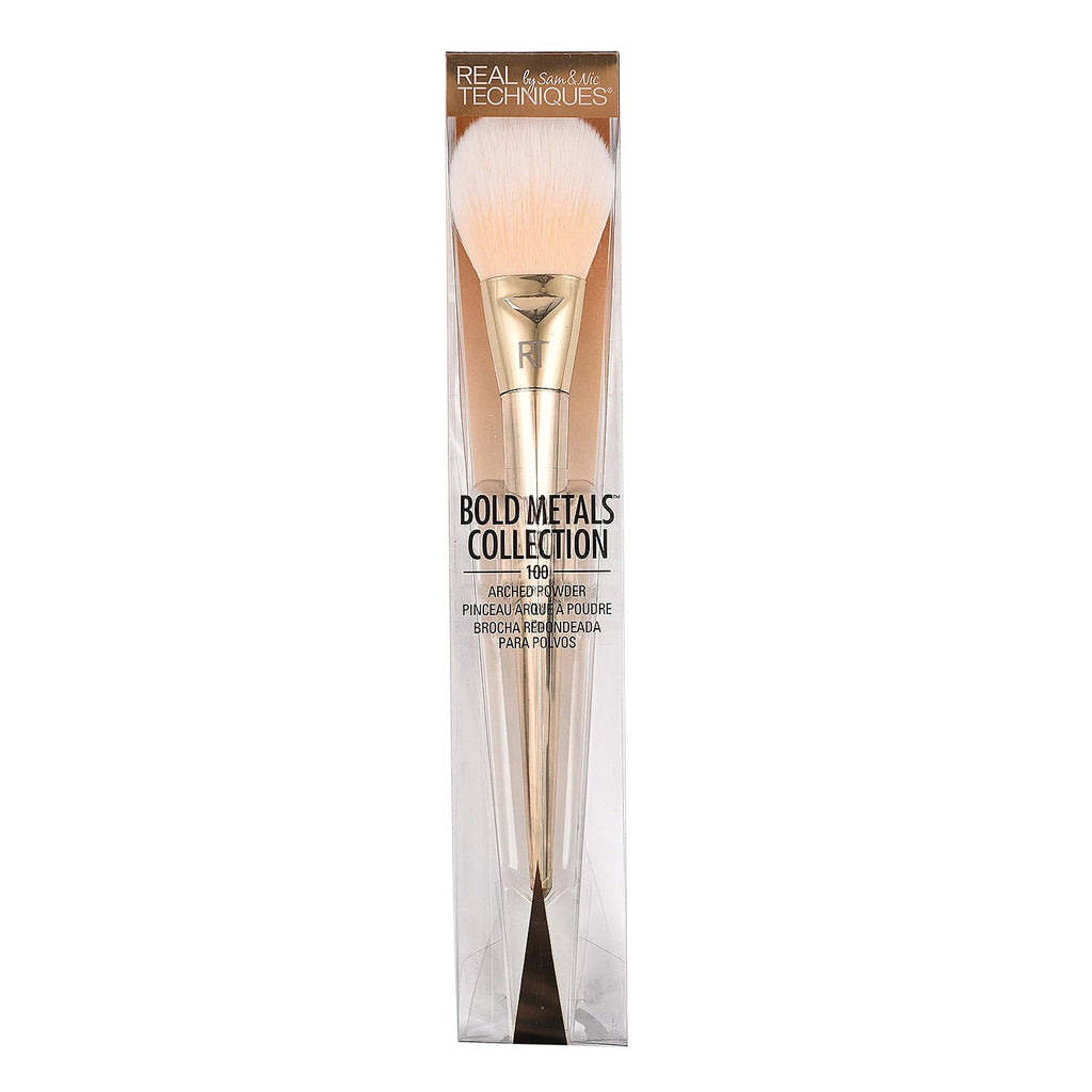 Real Techniques- Bold Metals Collection 100 Arched Powder Brush
