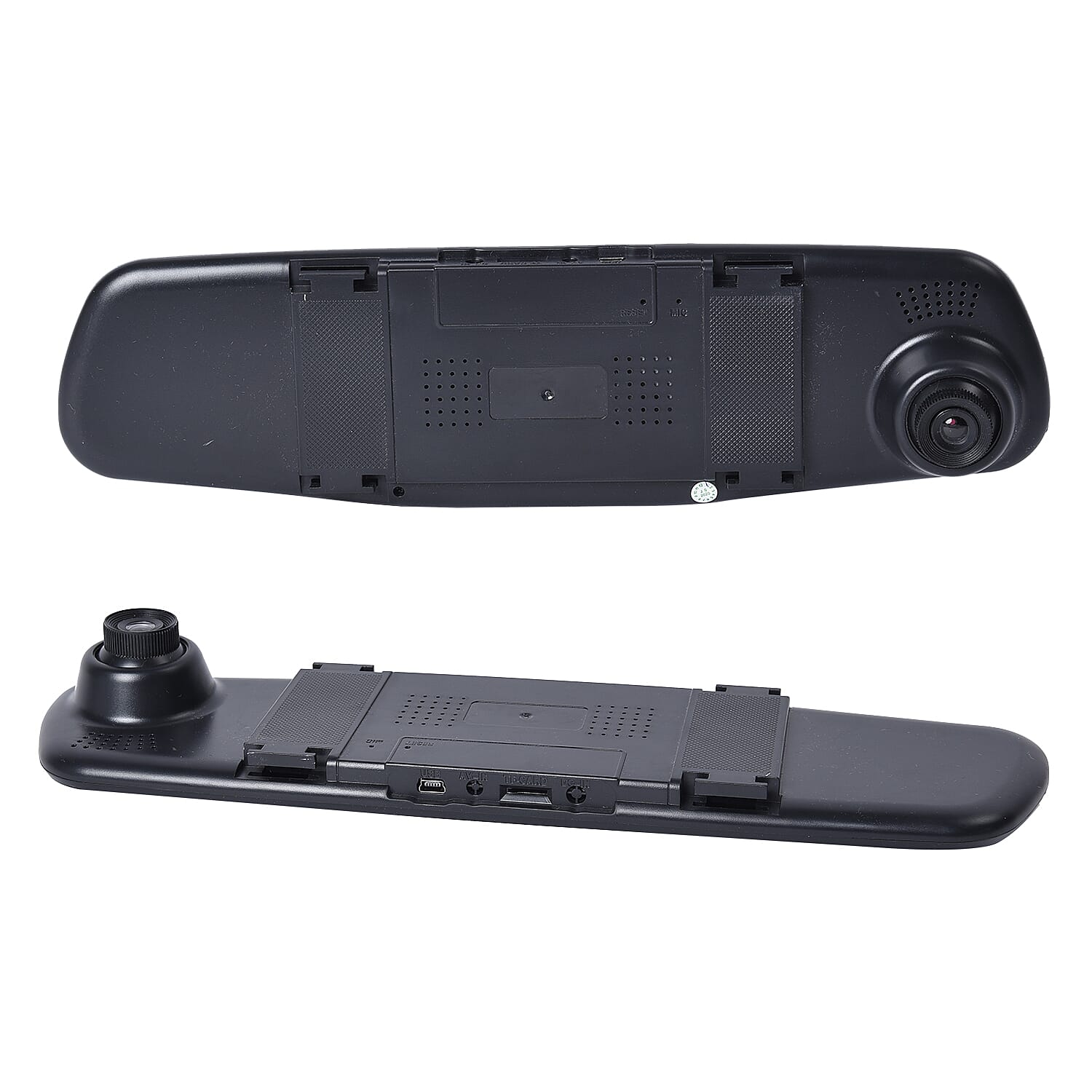 Rear View Camera with Dash Cam with 8GB TF Cards (Size 30x8x3 Cm) - Black