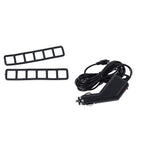 Rear View Camera with Dash Cam with 8GB TF Cards (Size 30x8x3 Cm) - Black