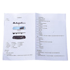 Rear View Camera with Dash Cam with 8GB TF Cards (Size 30x8x3 Cm) - Black
