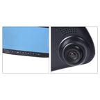 Rear View Camera with Dash Cam with 8GB TF Cards (Size 30x8x3 Cm) - Black