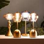 Lamp Shade (Size 12x12x33 cm) - Gold