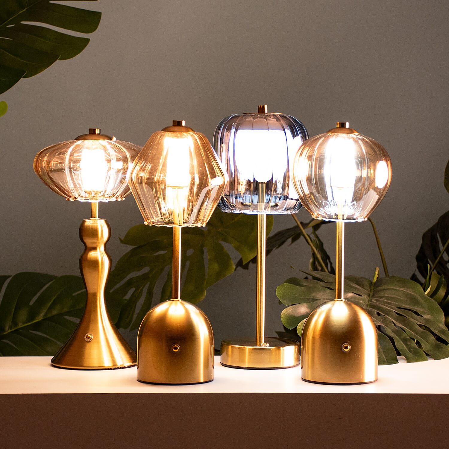 Lamp Shade (Size 12x12x33 cm) - Gold