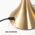 Lamp Shade (Size 15x15x30 cm) - Gold