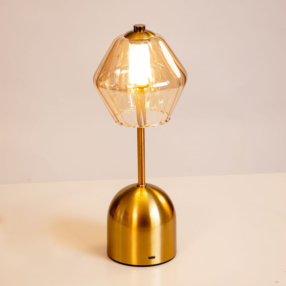 Lesser and Pavey Rechargeable Cordless Touch Lamp - Multi Gold