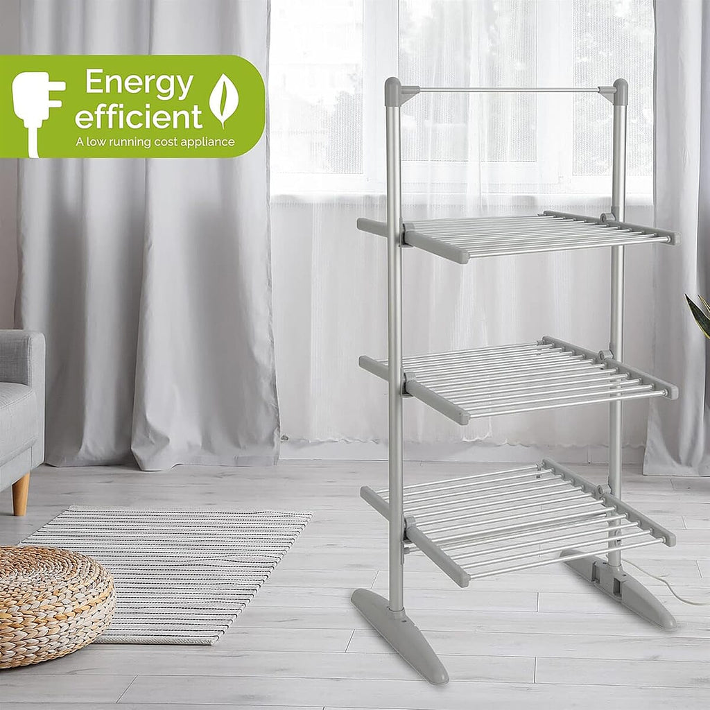 Rediffusion Heated 3 Tier Clothes Airer (Power 300W) - White