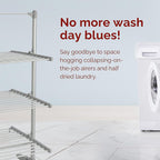 Rediffusion Heated 3 Tier Clothes Airer (Power 300W) - White