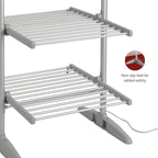 Rediffusion Heated 3 Tier Clothes Airer (Power 300W) - White
