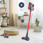 2 in 1 Cordless Vacuum Cleaner - Red - Black