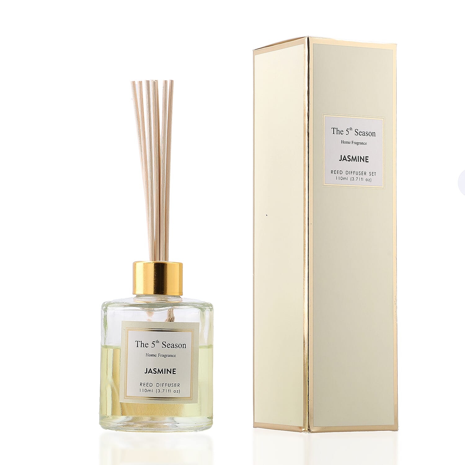 Reed Diffuser Gift Set With Natural Reeds (110ml) - Jasmine