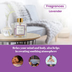 Reed Diffuser Gift Set with Natural Reeds (110ml) - Lavender