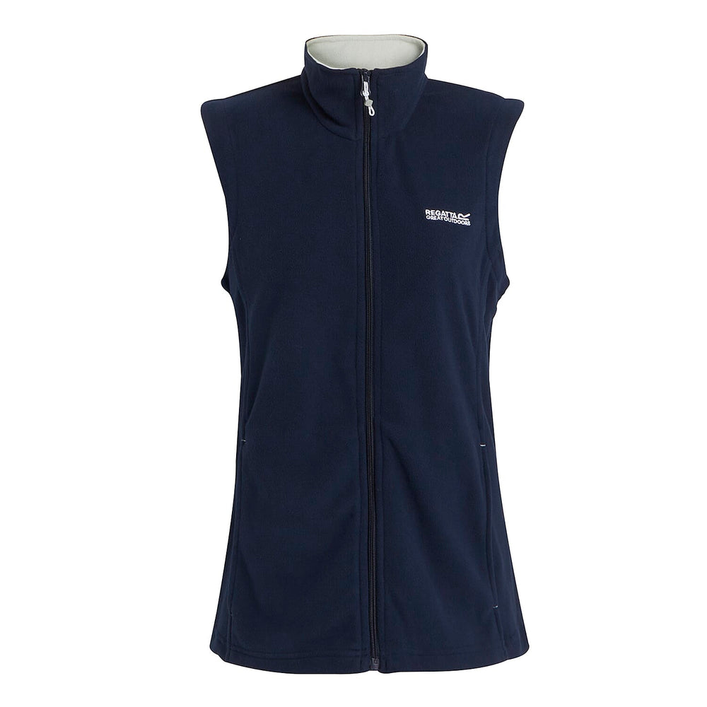 Regatta Womens Solid Color Fleece Gilet (Size 10) - Navy