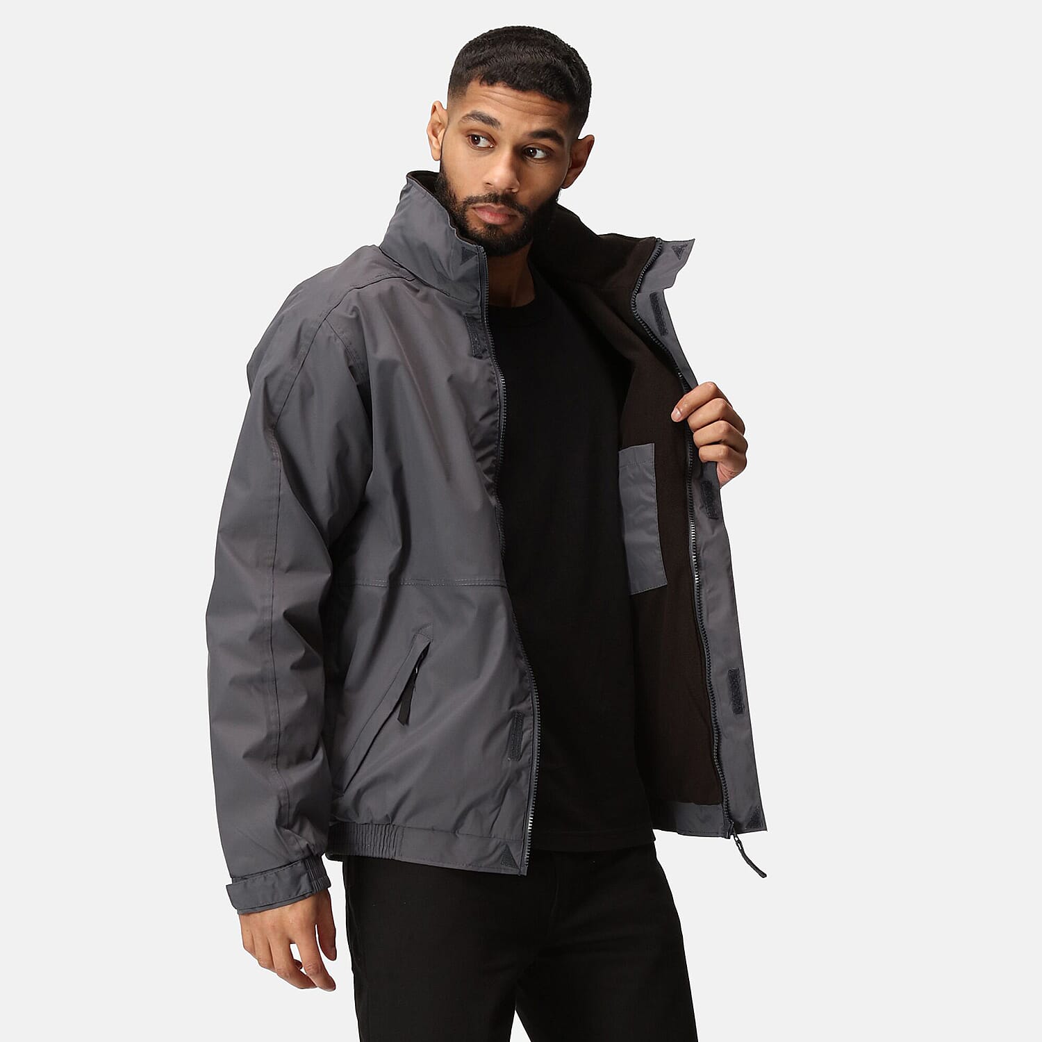 Regatta Dover Fleece Lined Jacket (Size S) - Sealgray