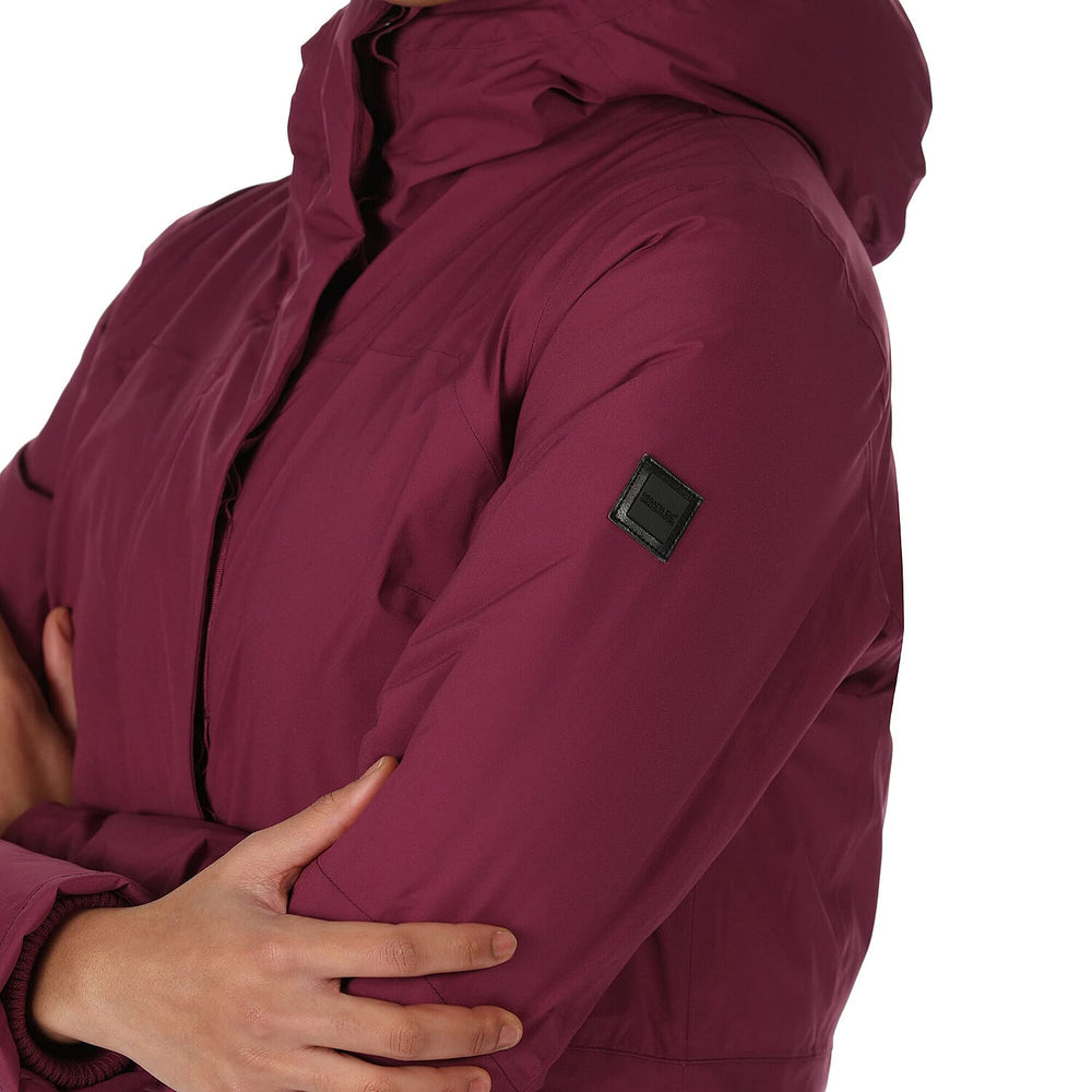Regatta Insulated Padded Womens Yewbank Jacket Plum - Size 8