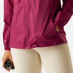 Regatta Womens Full Waterproof Jacket With Packet Pouch (Size 14) - Beaujolais