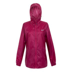 Regatta Womens Full Waterproof Jacket With Packet Pouch (Size 14) - Beaujolais