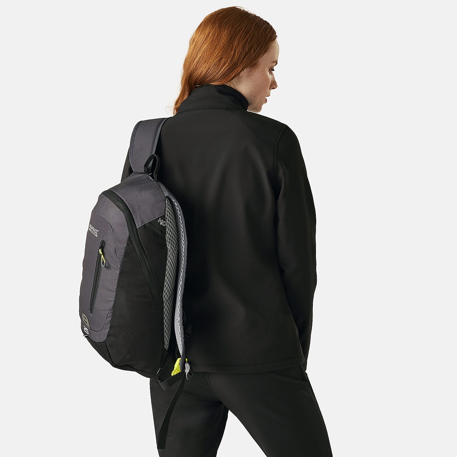 Regatta Womens Softshell Fleece Jacket With Full Zip (Size 14) - Black