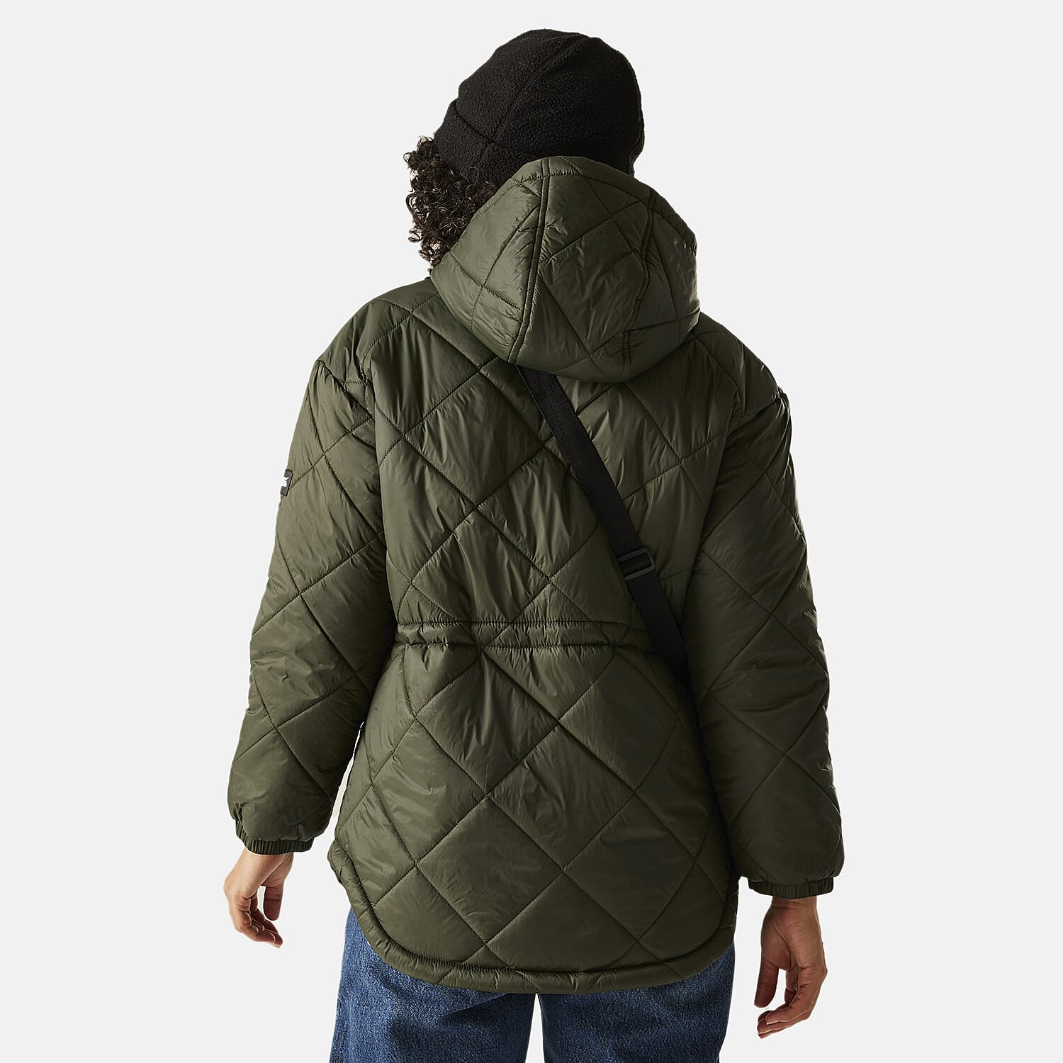 Regatta Womens Lightweight Waterproof Quited Jacket (Size 14) - Dark Khaki