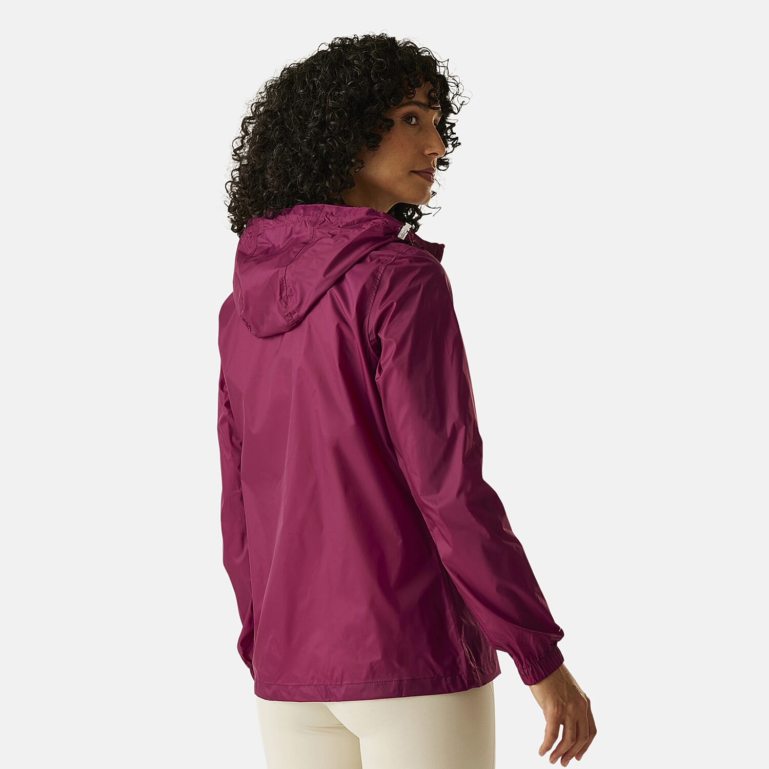Regatta Womens Full Waterproof Jacket With Packet Pouch (Size 16) - Beaujolais