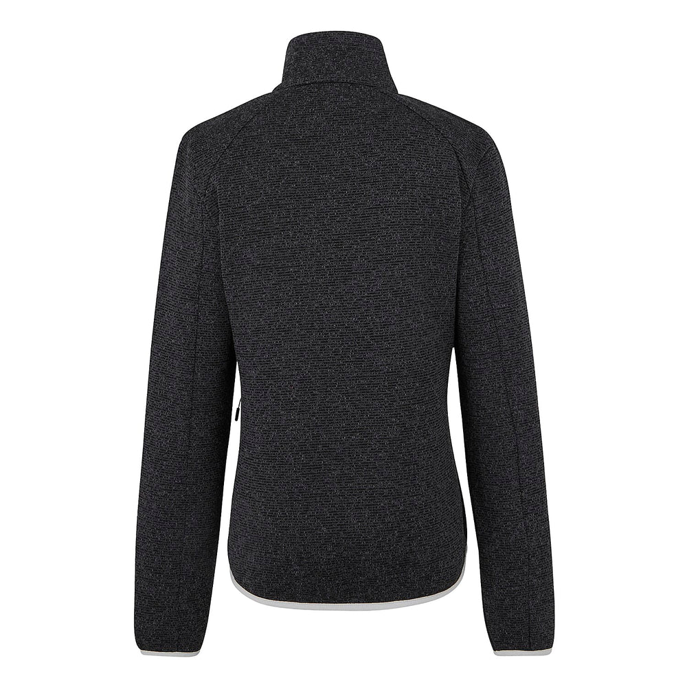 Regatta Womens Full Zip Fleece Jacket With Contrast Trim (Size 16) - Black Oyster