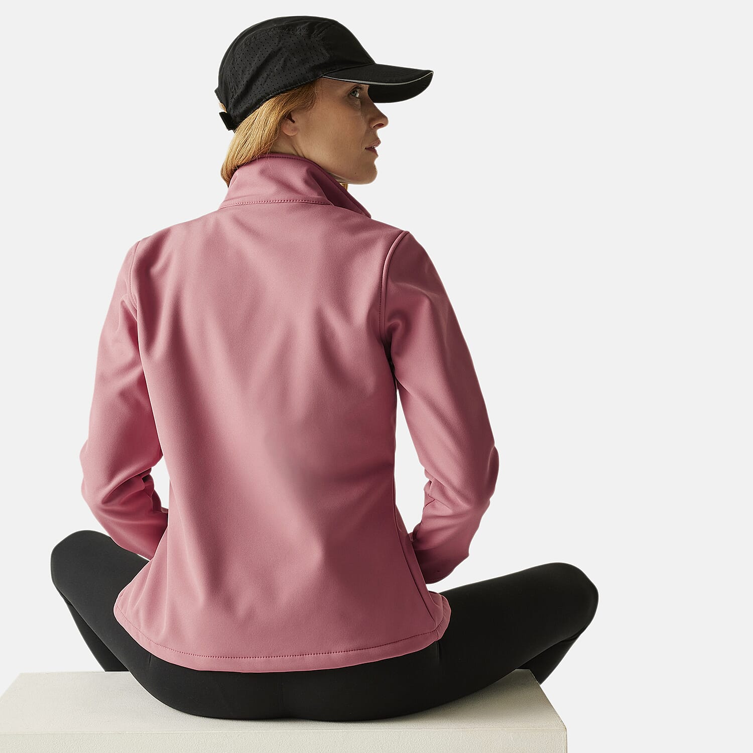 Regatta Womens Softshell Fleece Jacket With Full Zip (Size 16) - Dusty Rose