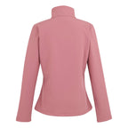 Regatta Womens Softshell Fleece Jacket With Full Zip (Size 16) - Dusty Rose