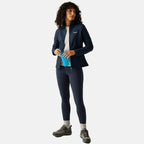 Regatta Womens Softshell Fleece Jacket With Full Zip (Size 16) - Navy Marl