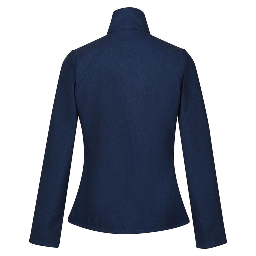 Regatta Womens Softshell Fleece Jacket With Full Zip (Size 16) - Navy Marl