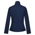 Regatta Womens Softshell Fleece Jacket With Full Zip (Size 16) - Navy Marl